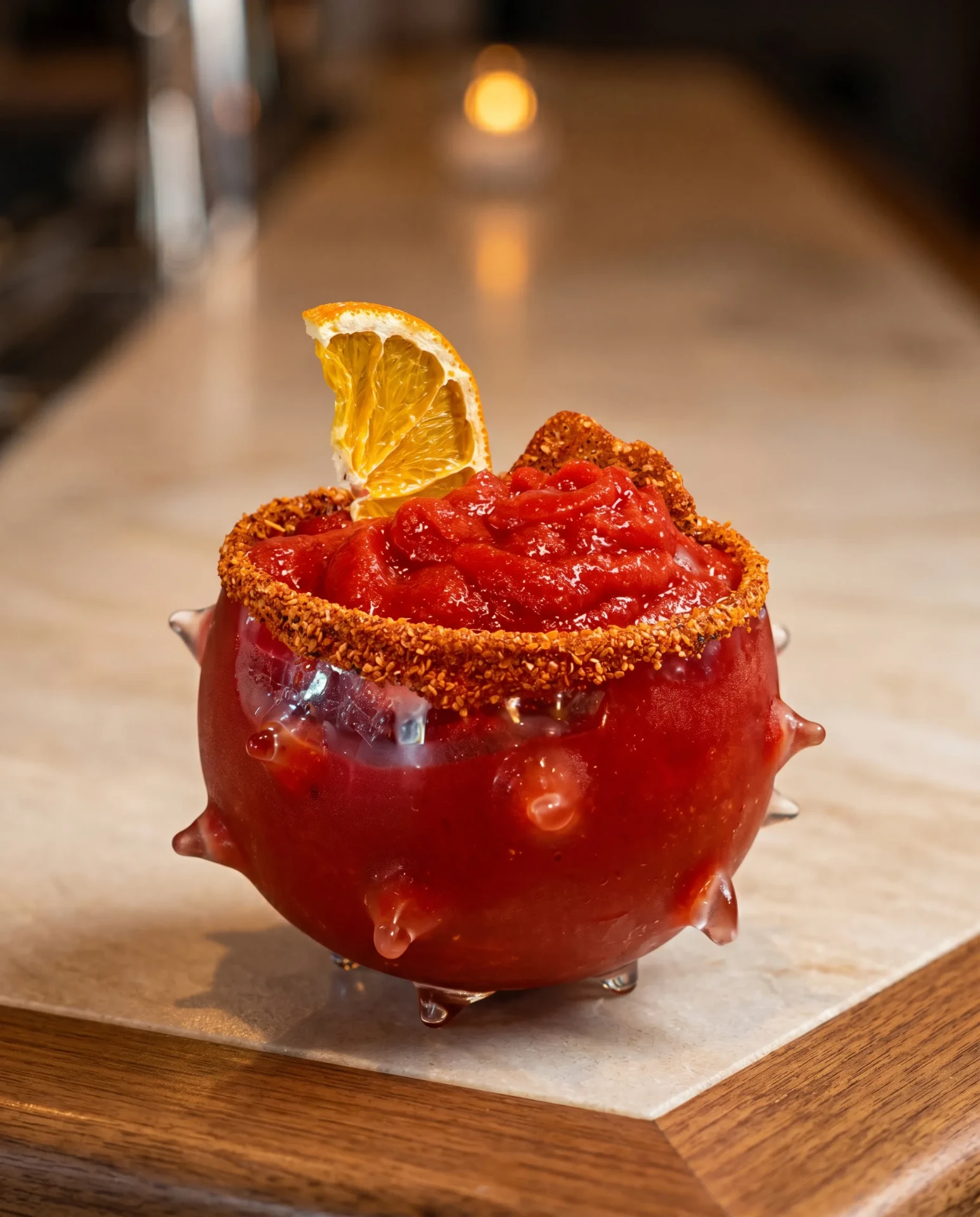 Chamoy-rim michelada — Aguazul bar